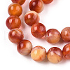 Glass Round Beads Strands X-GLAA-M044-01O-3