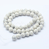 Synthetic Howlite Bead Strand G-E439-8mm-01C-2