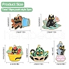 10Pcs 5 Styles Alloy Enamel Pandants FIND-YW0005-71-2