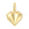 Brass Pendants with Cubic Zirconia KK-D536-05G-1