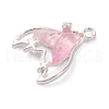 Rack Plating Alloy Resin Pendants FIND-Q116-02S-01-2