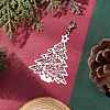 Christmas Tree 201 Stainless Steel Pendant Decorations HJEW-JM02866-2