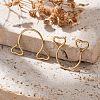 304 Stainless Steel Heart Clip on Nose Rings AJEW-A062-01B-G-5