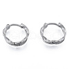 Non-Tarnish 316 Surgical Stainless Steel Twist Hoop Earrings for Men Women EJEW-N052-09-1