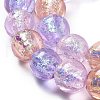 Handmade Foil Lampwork Beads Strands FOIL-K003-06B-15-3