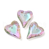 Electroplated Glass Pendants EGLA-M029-05-05-1