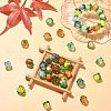 40Pcs 8 Colors Luminous Handmade Lampwork Beads LAMP-CJ0001-80-6