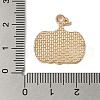 Thanksgiving Day Golden Tone Alloy Enamel Pendants ENAM-M002-01H-G-3