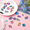 Craftdady 32Pcs 8 Style Rainbow Color 304 Stainless Steel Pendants STAS-CD0001-28-5