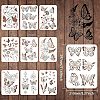 Plastic Reusable Drawing Painting Stencils Templates Sets DIY-WH0172-375-2
