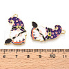 Alloy Enamel Pendants ENAM-T022-01G-3