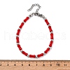 304 Stainless Steel Beaded Bracelets for Women BJEW-M056-04P-4
