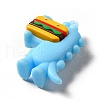 Dinosaur with Hamburger Shape PVC Pendants KY-E012-03D-4