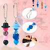 Silicone Bead Pendant Decoration HJEW-TA00189-4