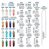  DIY Natural & Synthetic Mixed Gemstone Bullet Pendant Necklace Making Kit DIY-TA0004-91-3