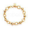 Brass Chain Bracelets BJEW-N032-06G-2