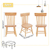 Mini Wood Chairs AJEW-WH0041-76B-6