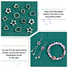   160Pcs 8 Styles 2-Hole CCB Plastic Beads Frame FIND-PH0020-76P-4