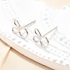 S925 Sterling Silver Stud Earrings EJEW-P305-02E-P-2