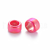 Opaque Acrylic European Beads X-TACR-S153-41I-2