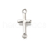 Brass Connector Charms KK-V002-02P-1