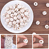 100Pcs 2 Styles Maple Wood European Beads WOOD-GF0002-22-6