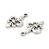 Lily Symbol Tibetan Style Alloy Pendants PALLOY-E776-01AS-02-2