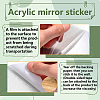 CREATCABIN 2Pcs Mirror Wall Stickers DIY-CN0002-04-3