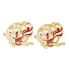 Rack Plating Alloy Enamel Pendants FIND-Q099-03C-01-1
