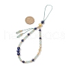 Natural Lapis Lazuli & Carnelian & Peacock Green Agate Mobile Straps HJEW-JM03425-3