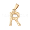 304 Stainless Steel Pendants STAS-F235-01G-R-1