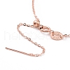 925 Sterling Silver Beadable Necklaces STER-I021-01RG-3
