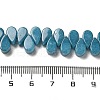 Natural White Jade Imitation Aquamarine Beads Strands G-B064-B09-1-5