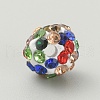 Rhinestone Pave Disco Ball Beads RB-TAC0002-02B-04-2