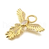 Brass Micro Pave Cubic Zirconia Pendants KK-S523-05G-2