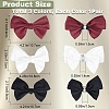 CRASPIRE 3 Pairs 3 Style Detachable Bowknot Polyester Ribbon Shoe Decoration AJEW-CP0005-60-2