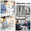DELORIGIN 4Pcs 2 Styles Transparent Acrylic Earrings Display Stands EDIS-DR0001-08-7