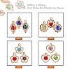 80Pcs 4 Style Rack Plating Eco-Friendly Iron Charms IFIN-YW0001-28-2