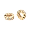 Brass Micro Pave Cubic Zirconia Beads KK-A259-04G-2
