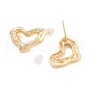 2Pcs Brass Stud Errings EJEW-B058-03G-2