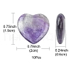 Mother's Day Gifts Natural Amethyst Heart Palm Stone G-YW0001-52B-3