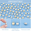 Unicraftale 200Pcs 2 Colors CCB Plastic Pendants CCB-UN0001-01-5