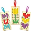DIY Wood Bookmarks Cross Stitch Kits OFST-PW0006-14A-2