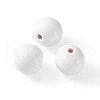 Spray Painted Natural Wood European Beads WOOD-TA0002-24B-3