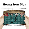 Vintage Metal Tin Sign AJEW-WH0189-248-3