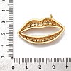 Brass Micro Pave Cubic Zirconia Pendants KK-U076-11G-3