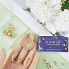 SUNNYCLUE 12Pcs 4 Styles Eco-Friendly Brass Watch Band Clasps KK-SC0004-09-3