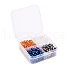 8 Strand 4 Colors Electroplate Glass Beads Strands EGLA-YW0001-37-4