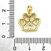 Brass Micro Pave Cubic Zirconia Pendants KK-R227-03G-3