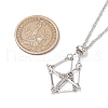 3Pcs 3 Styles 304 Stainless Steel Cuboid Link Chain Macrame Pouch Empty Stone Holder Necklace Making NJEW-JN05197-3